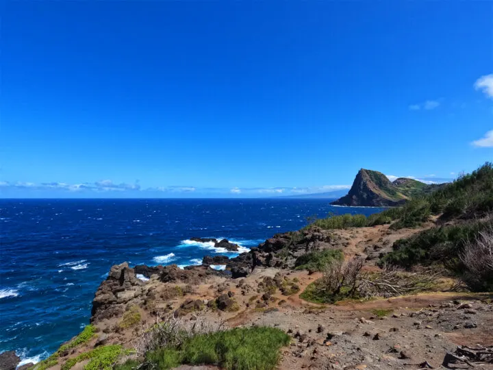 kahekili highway views of rocky coastline jagged cliffs blue ocean