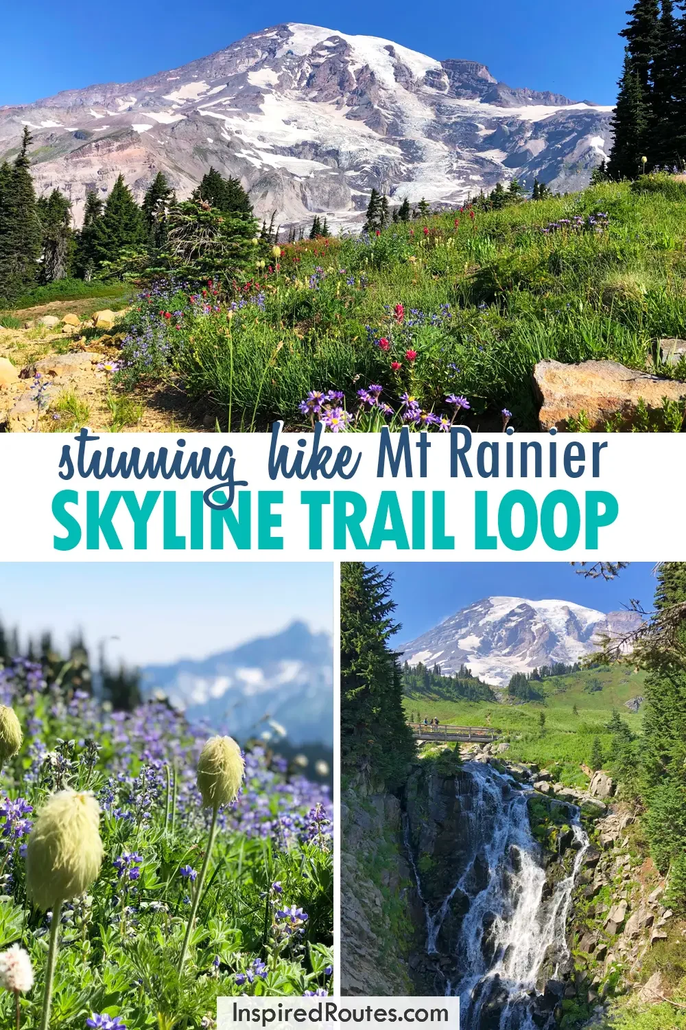 stunning hike mt rainier skyline trail loop view of mountain wild flowers and waterfall
