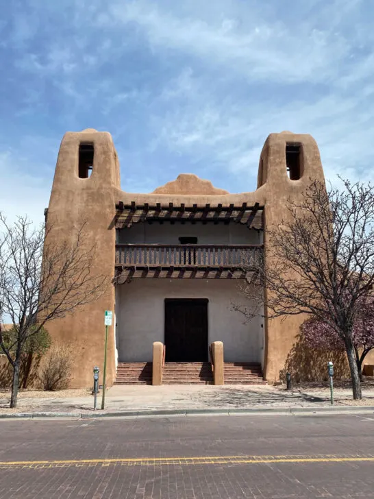 southwest architecture on building on an American road trip through the southwest over wintertime